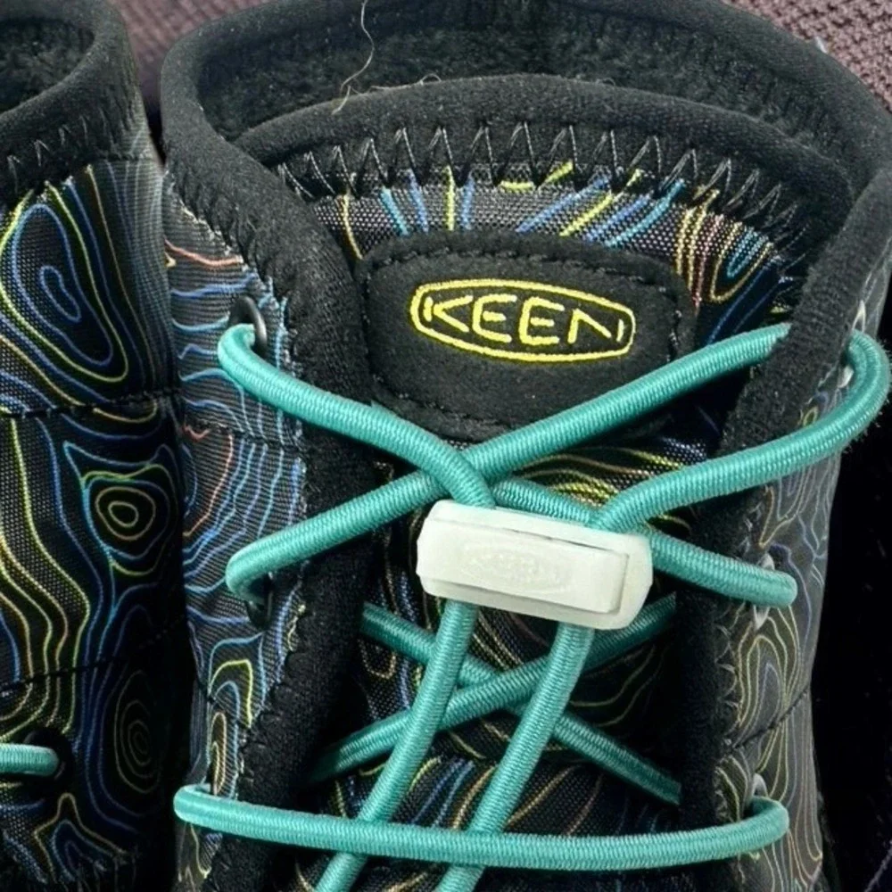 KEEN Kids Howser II Chukka WP Boots Size 13 Black Reef Waters Topo NWB